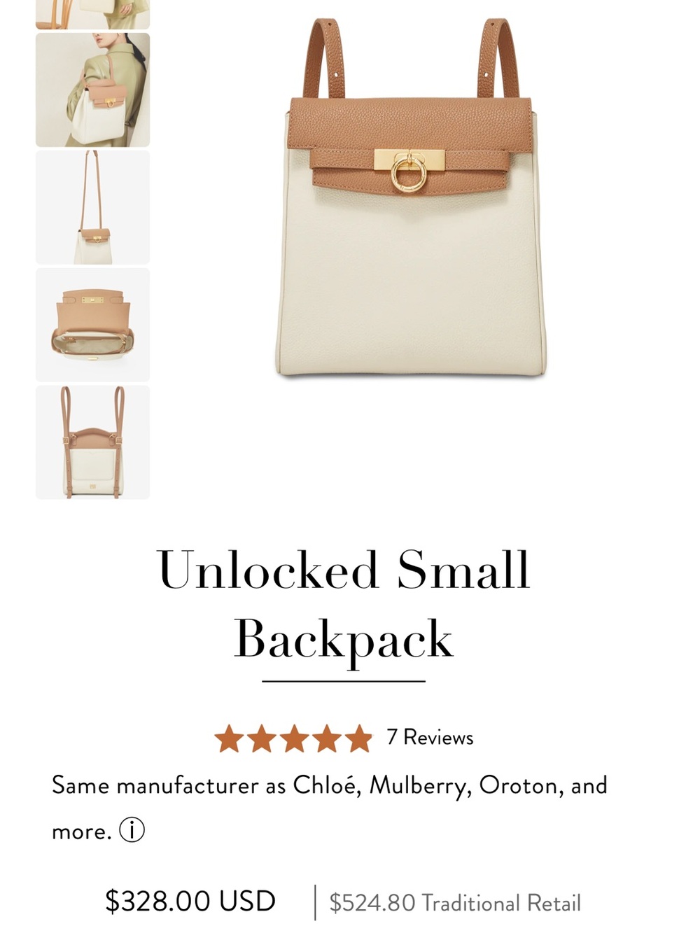Parisa Wang Calf Leather Crossbody Bag/ Backpack - Picture 13 of 13